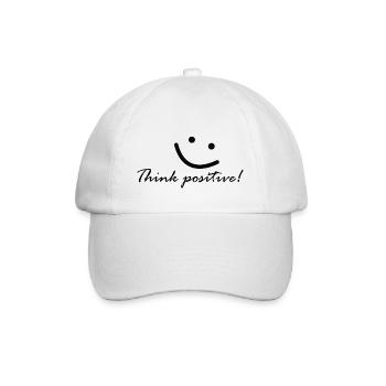 Penses positifs ! Pense positivement! - Casquette classique - blanc/blanc - Devant