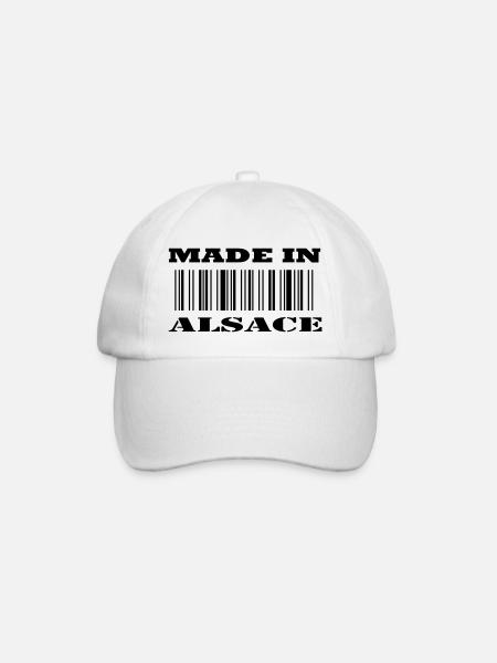 Made in ALSACE - Casquette classique - blanc/blanc