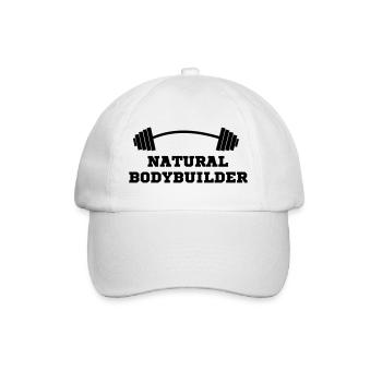 Fitnessstudio - Baseballkappe - Weiß/Weiß - Vorne