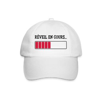 Réveil en cours... - Casquette classique - blanc/blanc - Devant