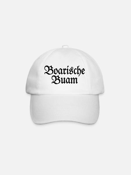 Boarische Buam - Die Jungs aus Bayern - Baseballkappe - Weiß/Weiß