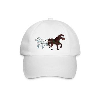 Shopping Pony - Baseball Cap - white/white - Front