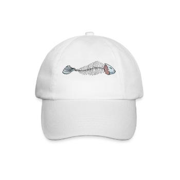 fish - Baseball Cap - white/white - Front