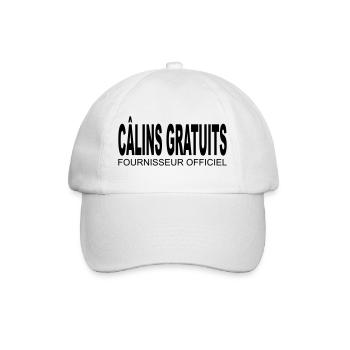 Câlins gratuits - Fournisseur Officiel - Casquette classique - blanc/blanc - Devant