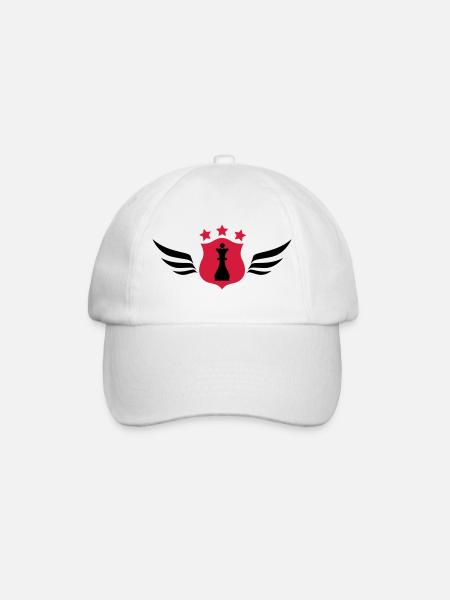 Chess / Geek / Game / Player / Schach / Echecs - Baseball Cap - white/white