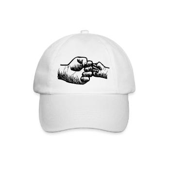 Dad daddy dad - Baseball Cap - white/white - Front
