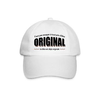 Dikkenek Original - Casquette classique - blanc/blanc - Devant