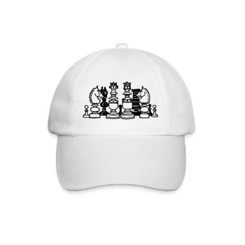 Schach - Baseballkappe - Weiß/Weiß - Vorne