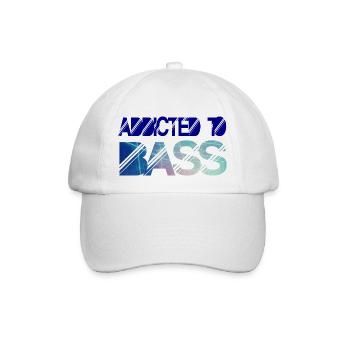 Addicted to bass - Baseball Cap - white/white - Front