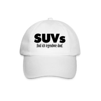 SUVs find ich irgendwie doof - Baseballkappe - Weiß/Weiß - Vorne
