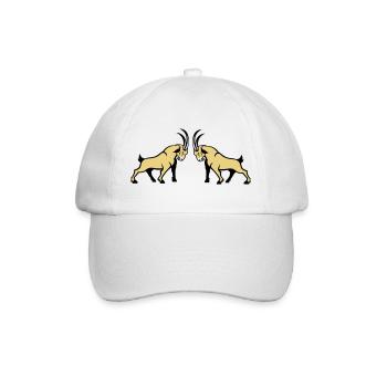 Double symétrie Beige Capricorne - Casquette classique - blanc/blanc - Devant