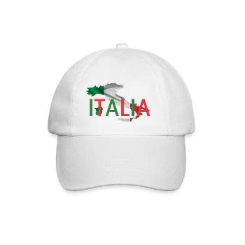 Fanartikel Italien - Baseballkappe - Weiß/Weiß - Vorne