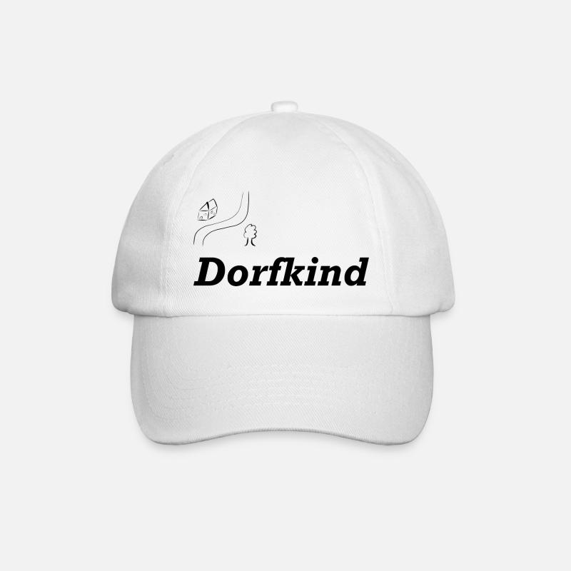 Dorfkind - Baseballkappe - Weiß/Weiß