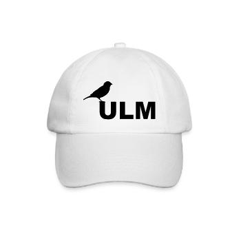 SSV ULM Ulmer Spatz Linsen mit Spätzle Schwäbisch - Baseballkappe - Weiß/Weiß - Vorne