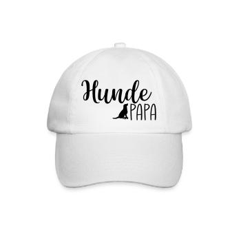 Hundepapa - Baseballkappe - Weiß/Weiß - Vorne