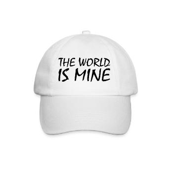 THE WORLD IS MINE - Baseballkappe - Weiß/Weiß - Vorne