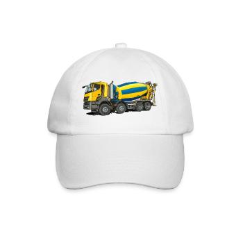 Betonmischer - Baseballkappe - Weiß/Weiß - Vorne