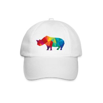 rhino - Baseball Cap - white/white - Front