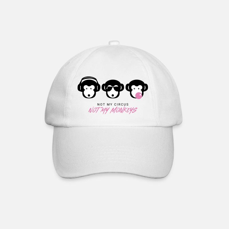 Muniax Monkeys Pink - Baseball Cap - white/white