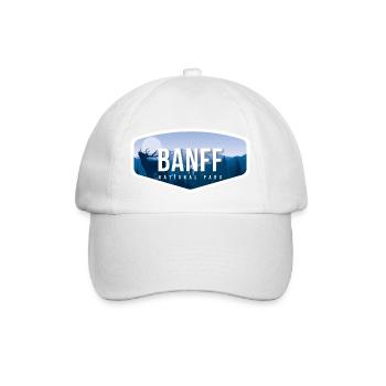 Souvenir cadeau du parc national Banff - Casquette classique - blanc/blanc - Devant