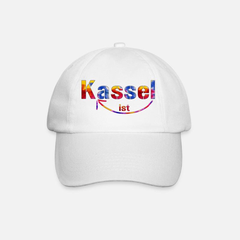 Kassel is great - Baseball Cap - white/white