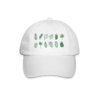 Feuilles de palmier - Casquette classique - blanc/blanc - Devant