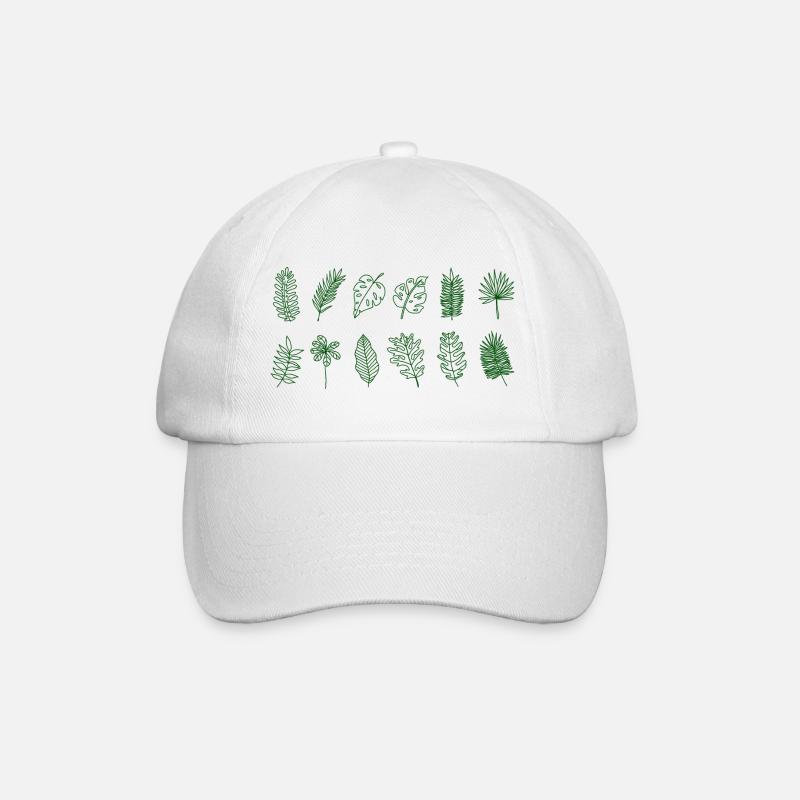 Feuilles de palmier - Casquette classique - blanc/blanc