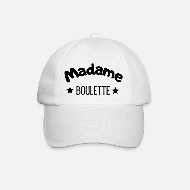 madame boulette - Casquette classique - blanc/blanc