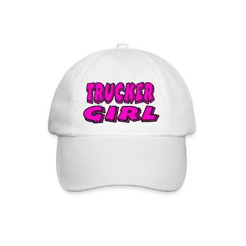 Trucker Girl - Baseballkappe - Weiß/Weiß - Vorne