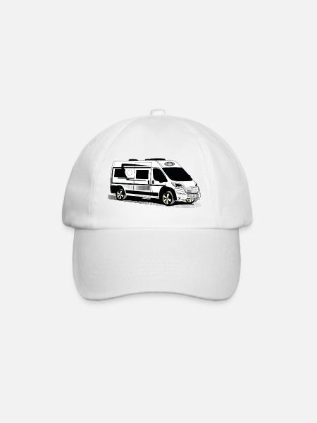 Kastenwagen Van 6m WS - Baseballkappe - Weiß/Weiß