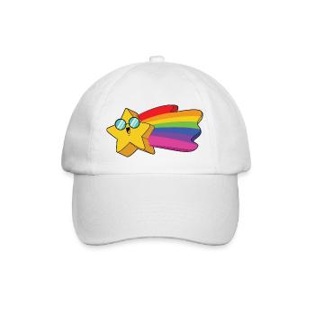 Arc-en-ciel étoilé - Casquette classique - blanc/blanc - Devant