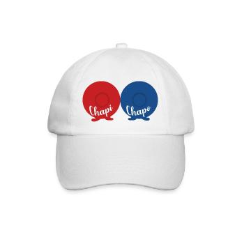 chapichapo - Casquette classique - blanc/blanc - Devant