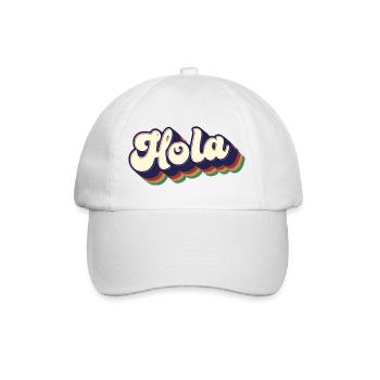 Hola Espagnol Bonjour Hawaii Hawaiian Pride Mexicain - Casquette classique - blanc/blanc - Devant