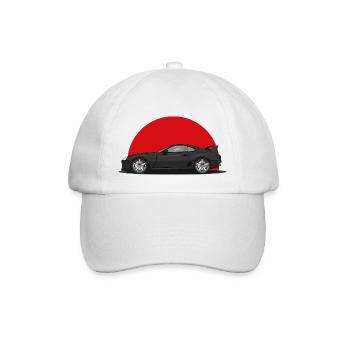 Voiture de sport japonaise Supra soleil levant sw - Casquette classique - blanc/blanc - Devant