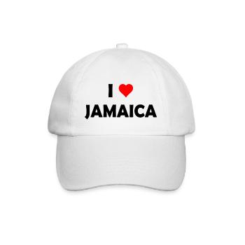 I love Jamaica - Caribbean - Baseball Cap - white/white - Front