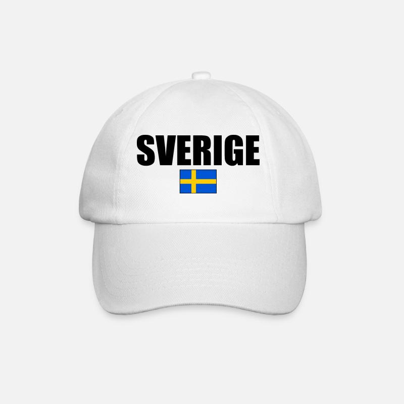 sverige - Casquette classique - blanc/blanc