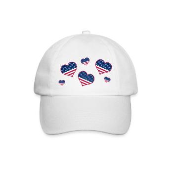 Love America - Baseball Cap - white/white - Front