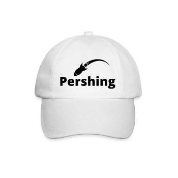 Pershing schwarz - Baseballkappe - Weiß/Weiß - Vorne
