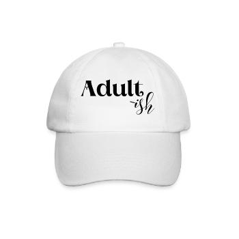 Not mature, funny - Baseball Cap - white/white - Front