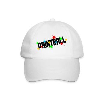 Paintball logo - Baseball Cap - white/white - Front