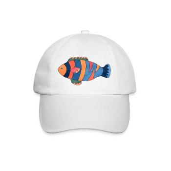 Poisson - Casquette classique - blanc/blanc - Devant