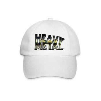 Heavy Metal Darkstyle Skull Rockmusik - Baseballkappe - Weiß/Weiß - Vorne