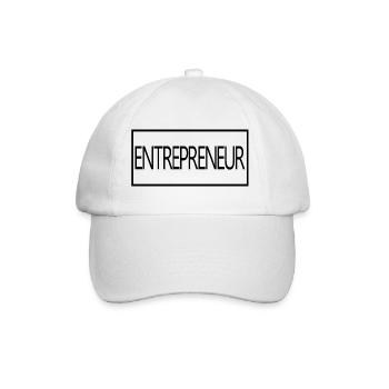 Entrepreneur fier d’un cadeau d’entrepreneur diplômé - Casquette classique - blanc/blanc - Devant