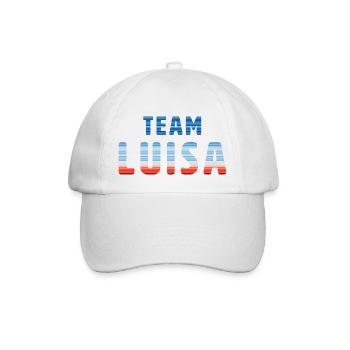 Team Luisa | Warming Stripes - Baseballkappe - Weiß/Weiß - Vorne