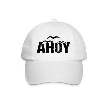 Ahoy See Gruß Küste - Baseballkappe - Weiß/Weiß - Vorne