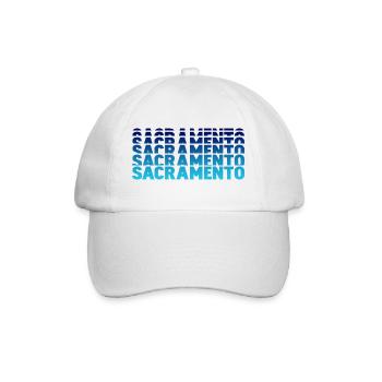 Sacramento Gradient Typo Shirt - Baseball Cap - white/white - Front