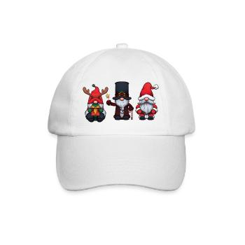 Christmas Gnomes - Baseball Cap - white/white - Front