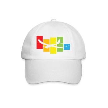 Avion coloré - Casquette classique - blanc/blanc - Devant