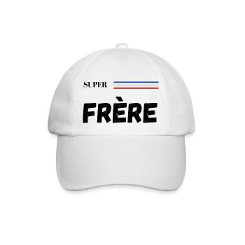 super frère - t-shirt assorti - Casquette classique - blanc/blanc - Devant