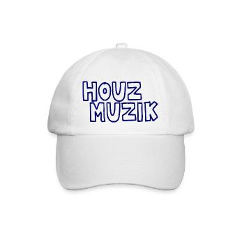 Music Dance Houz Muzik Gift - Baseball Cap - white/white - Front